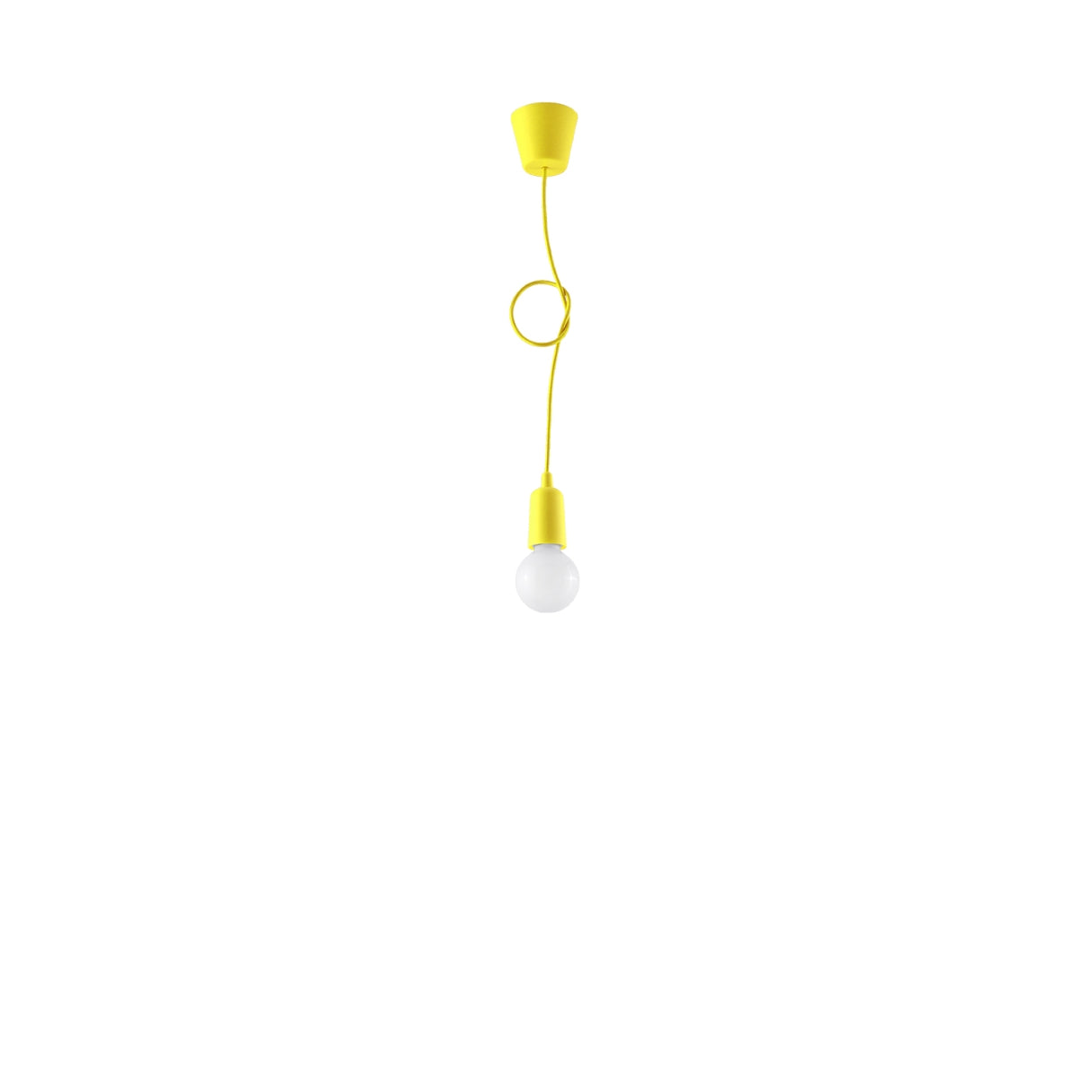 Plafona - Gelbe Pendelleuchte 90 cm