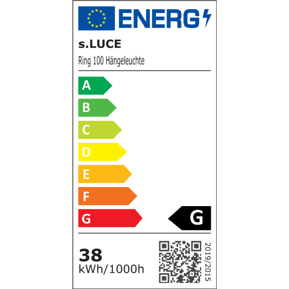 Ø100 - LED-Ringpendelleuchte Ø100 cm mit Direktlicht
