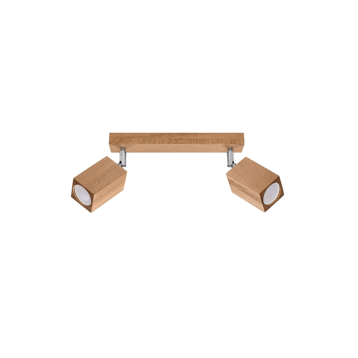 Plafona - Eichenholz-Deckenleuchte mit 2 Leuchten, 30 cm,
