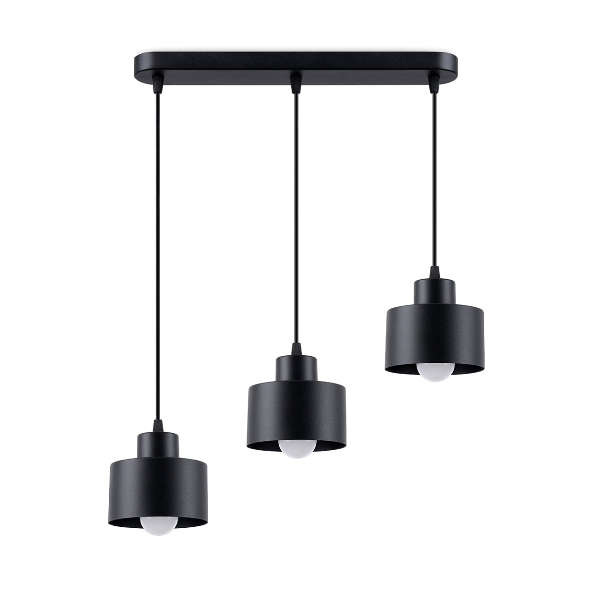 Claria - Pendelleuchte 3-flammig Schwarz 46 cm