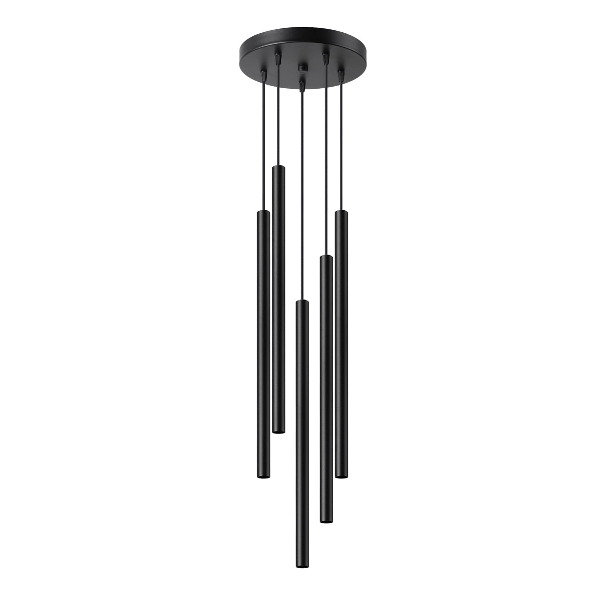 Nimbus - Schwarze Pendelleuchte mit 5 Leuchten