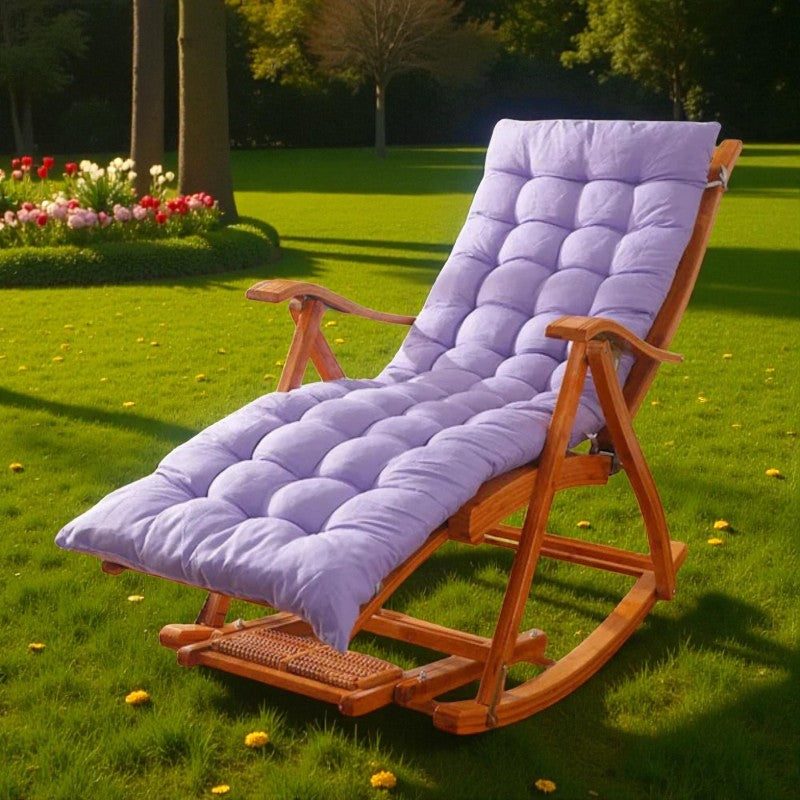 Gepolsterter Schaukelstuhl mit Kissen für Innen  und Außenbereiche