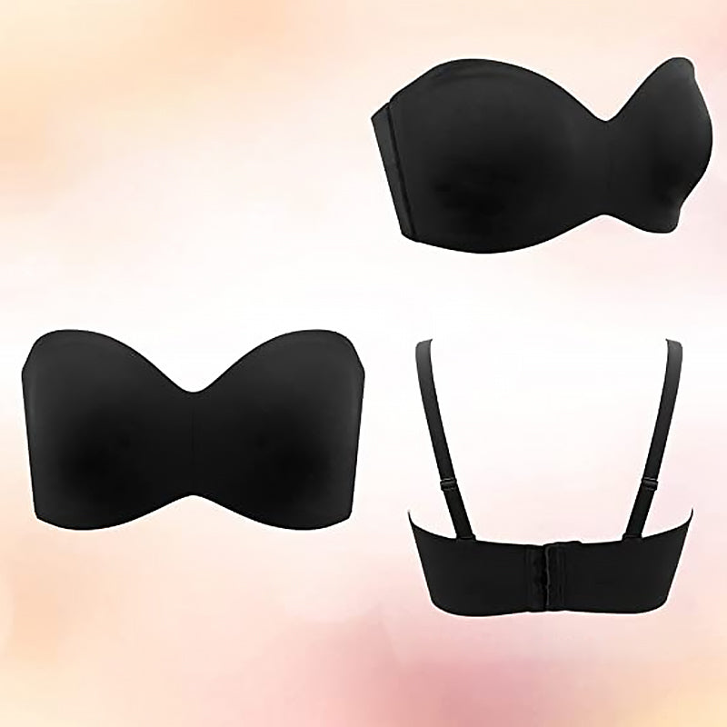 Strapelle - Damen trägerloser Bandeau-BH mit abnehmbaren Trägern