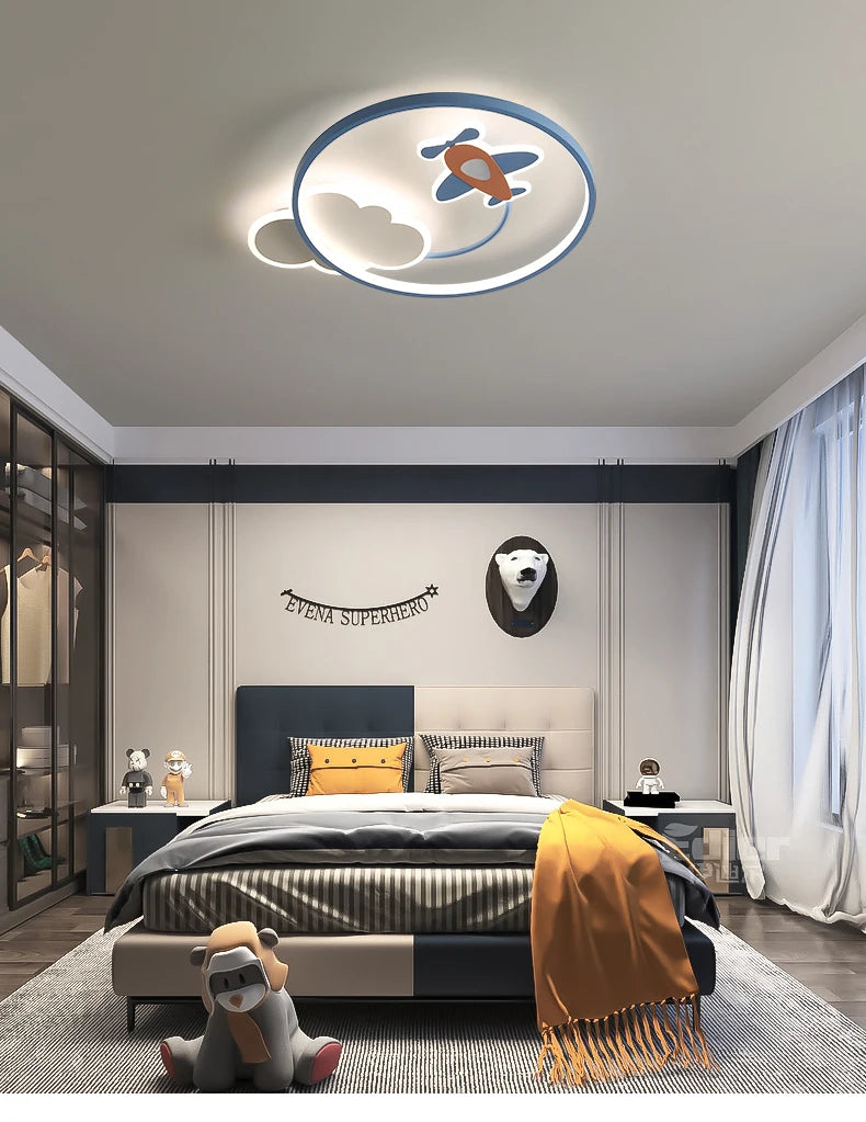 Vortex - LED-Deckenleuchte für Kinderzimmer, dimmbar mit