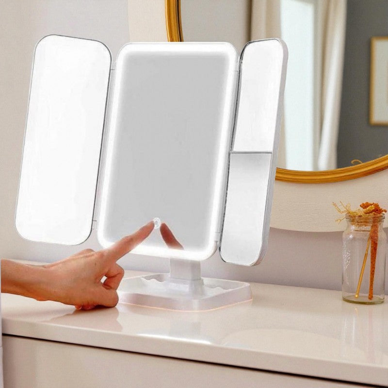 Tri-Color LED Make-up-Spiegel für ein makelloses Aussehen