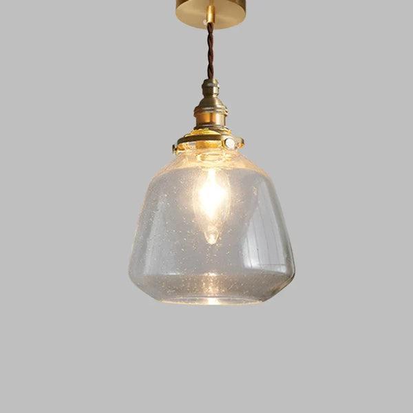 Skandinavische - Retro-Pendelleuchte aus Kristallglas,