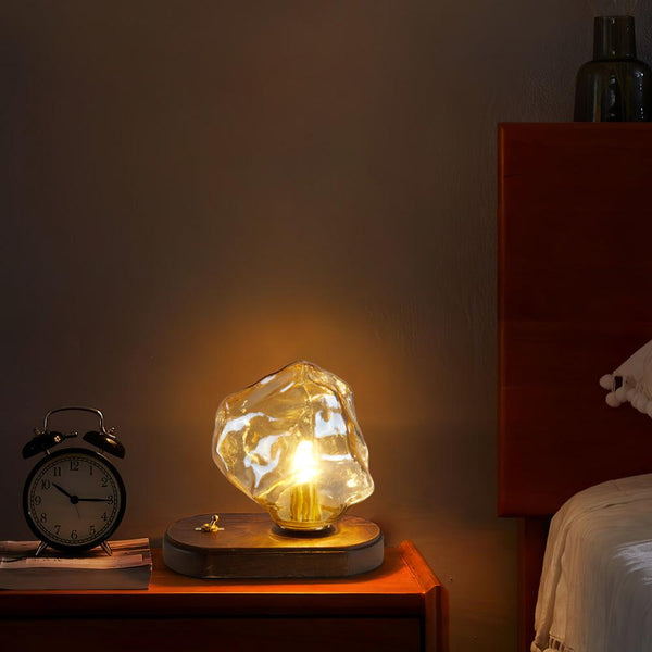 Studio - Glas Tischlampe Ice Stone Design