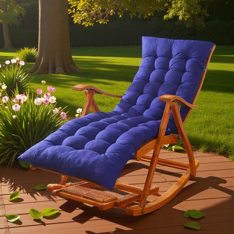 Gepolsterter Schaukelstuhl mit Kissen für Innen  und Außenbereiche