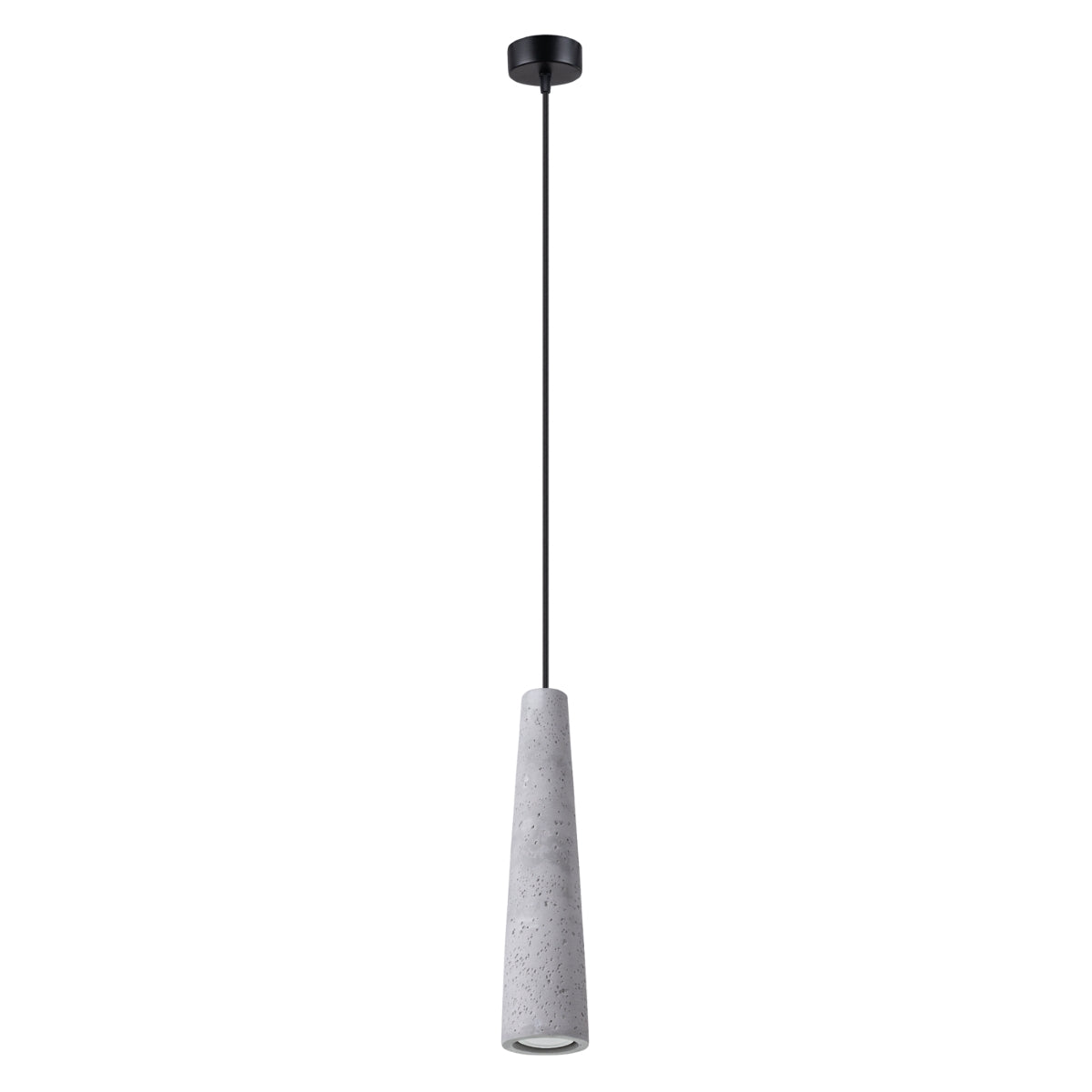 Beton - Pendelleuchte Beton grau im konischen Design