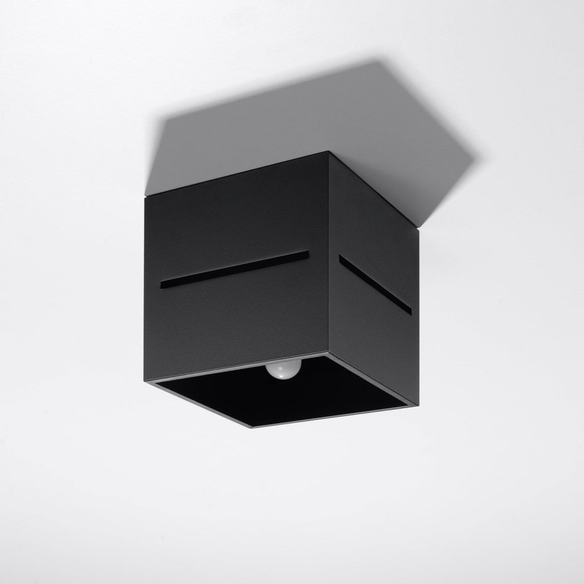 Lobo - Deckenleuchte Lobo Schwarz aus Aluminium 10×10 cm