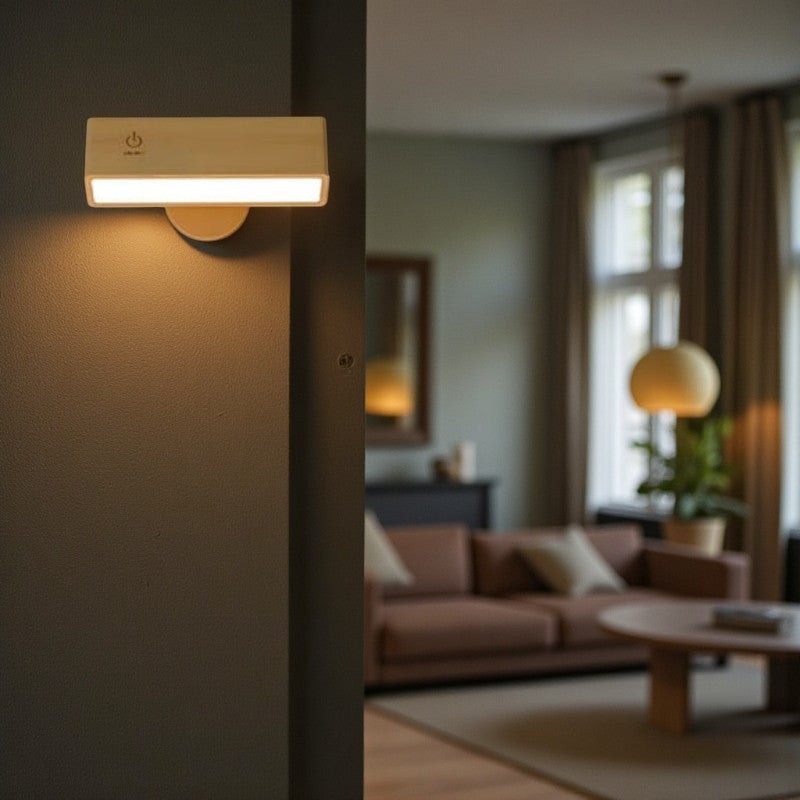 Wandleuchte mit 360 Grad drehbarem Magnetlicht für flexible Wohnbeleuchtung
