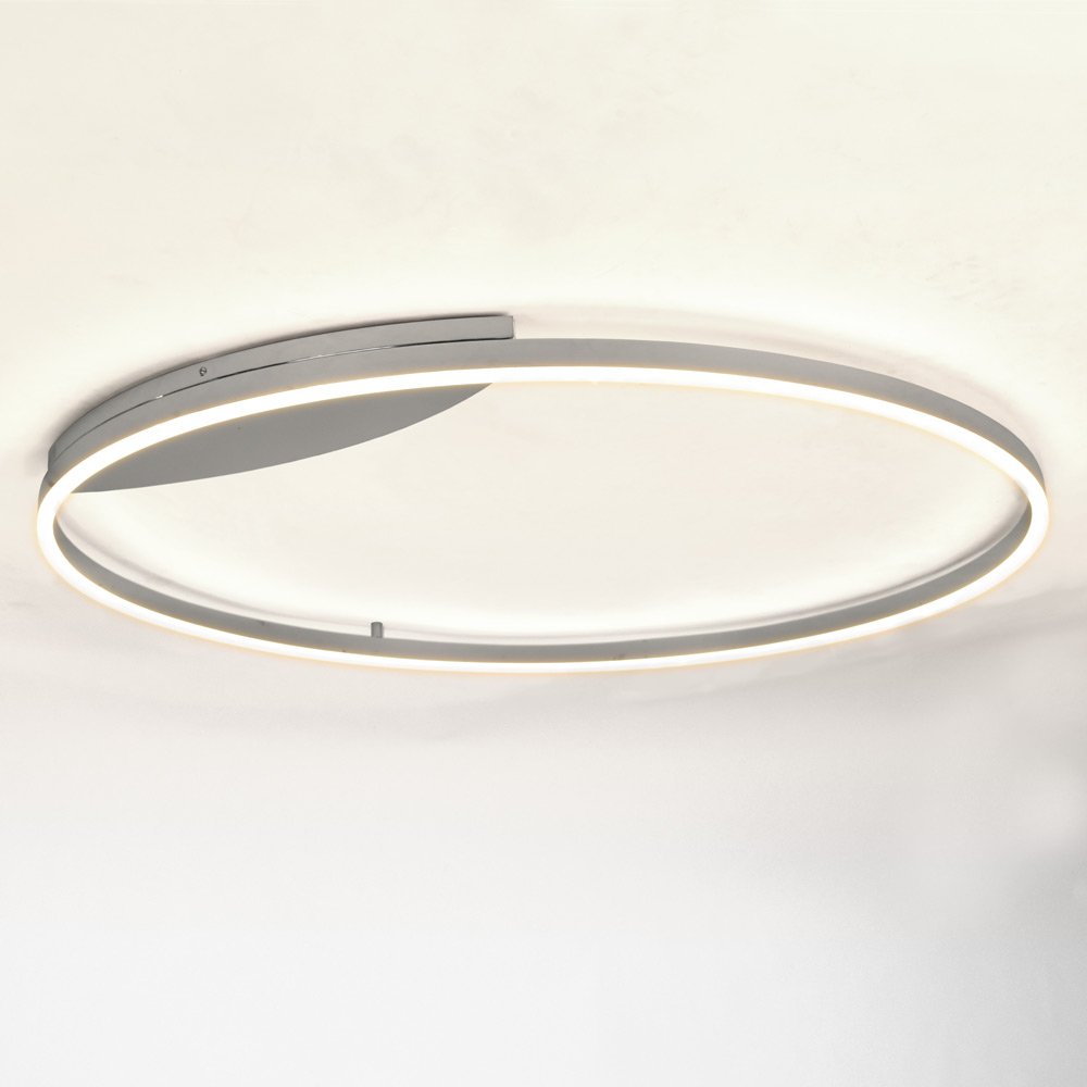 Skapetze - LED Ring 100 Wand- und Deckenleuchte, Chrom