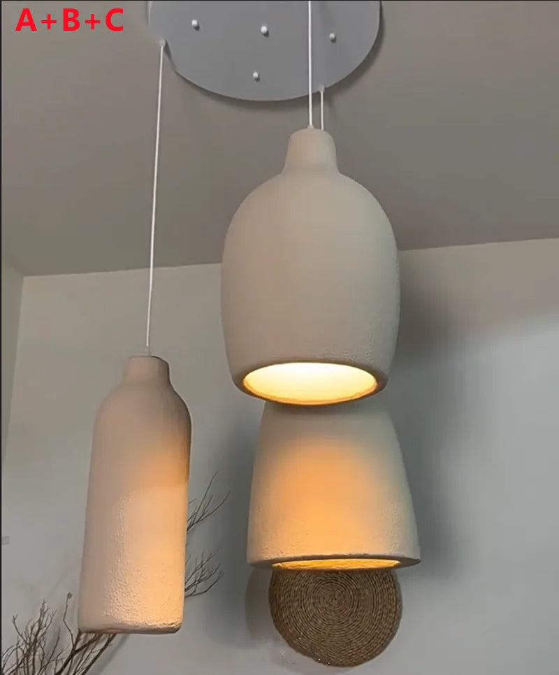 Celira - Moderne Pendelleuchte aus Polymer und Eisen