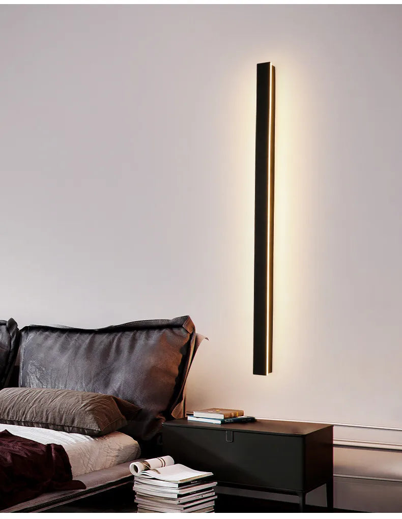 Lumera - LED-Wandleuchte, schwarzes Acryl