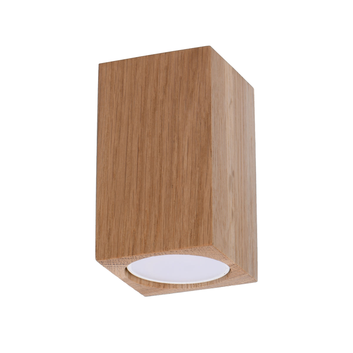 Polara - Eichenholz-Deckenleuchte, 10 cm, quadratisch