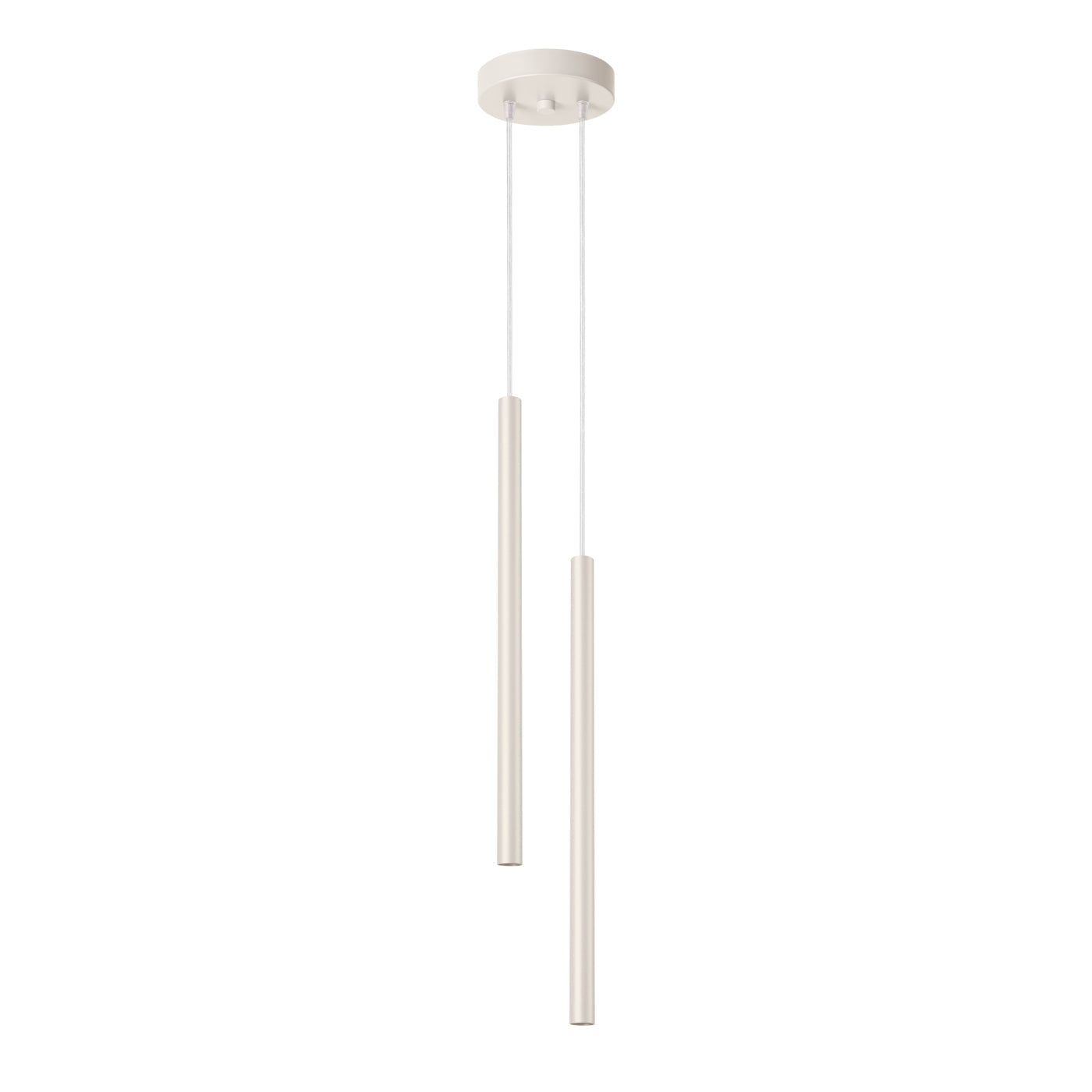 Orbita - Pendelleuchte, 2-flammig, beige, schlankes