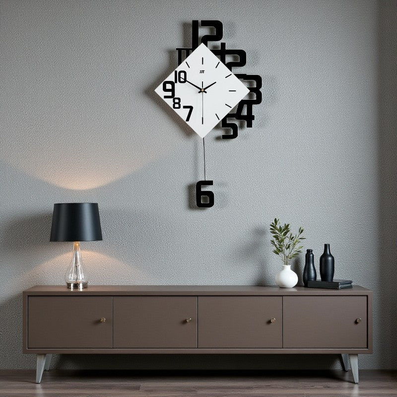 Wanduhr mit schlankem modernem Design für Wohnzimmer und Büros