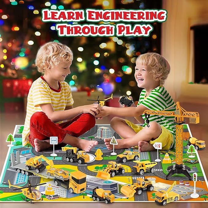 BuildFleet - Adventskalender mit Baufahrzeugen und 24 Legierungsteilen