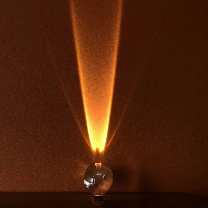 Mesalux - LED-Tischleuchte mit Kristallglas, USB
