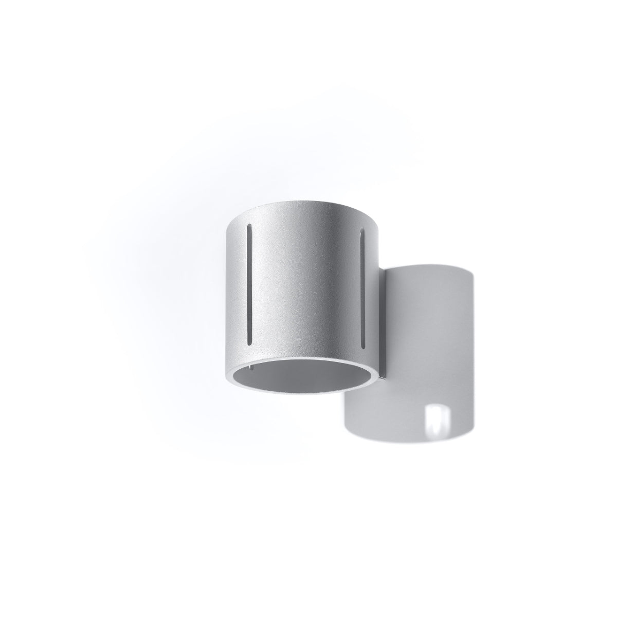 INEZ - Wandleuchte, graues Aluminium mit Perforation