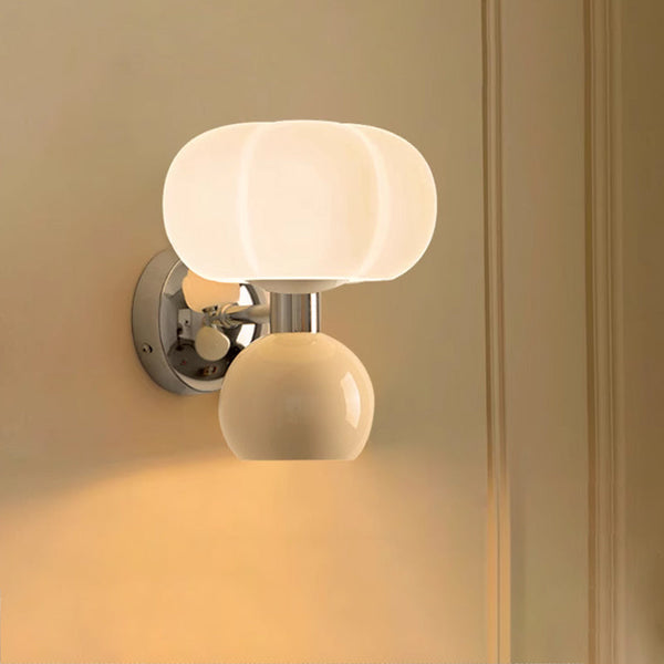 Luara - Moderne LED-Wandleuchte, cremefarbenes Harz