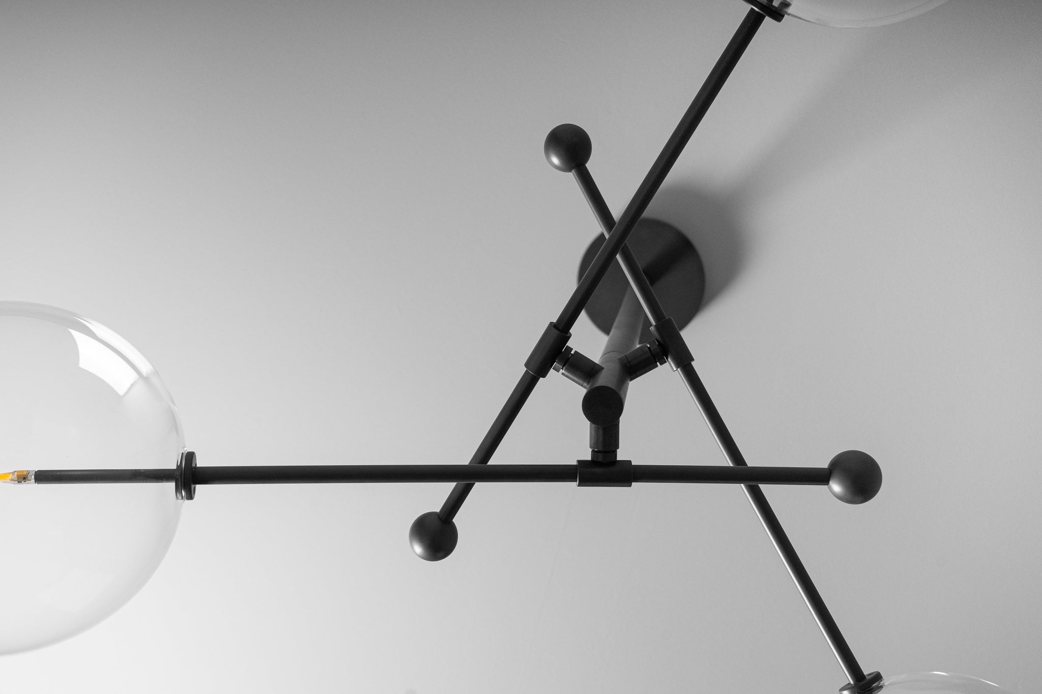 Nimbus - Kronleuchter aus Metall und Glas mit 3 Armen