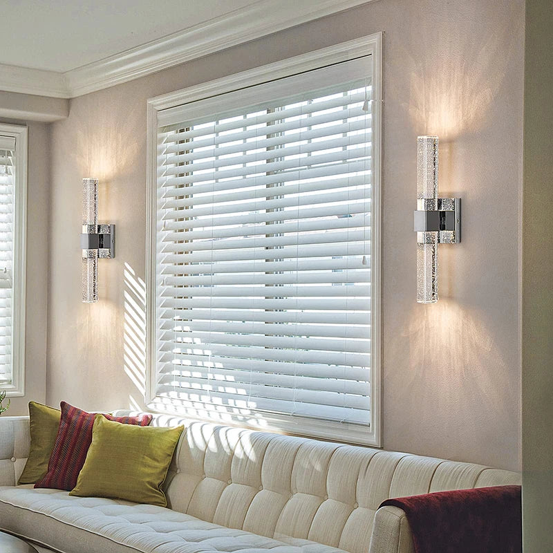 Wallix - Goldene LED-Wandleuchte mit Kristallblasen