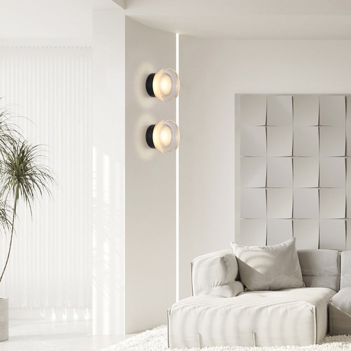 Noctua - Moderne Glas Wandleuchte LED