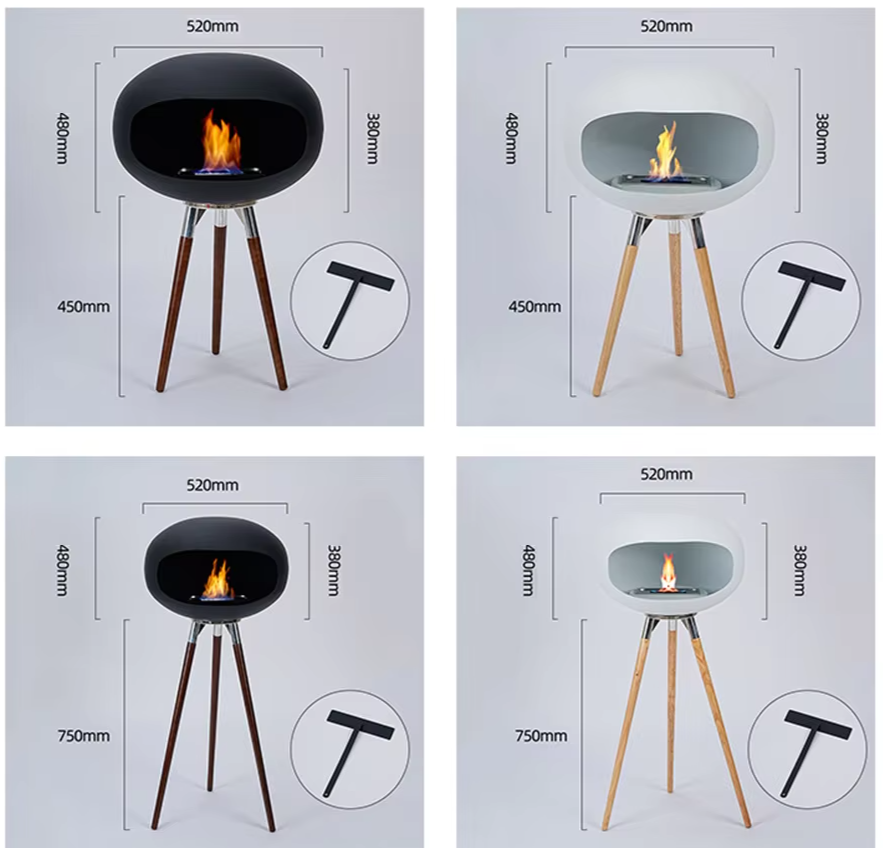 Bioethanol-Kamin - den Innenbereich, 75 × 38 × 52 cm