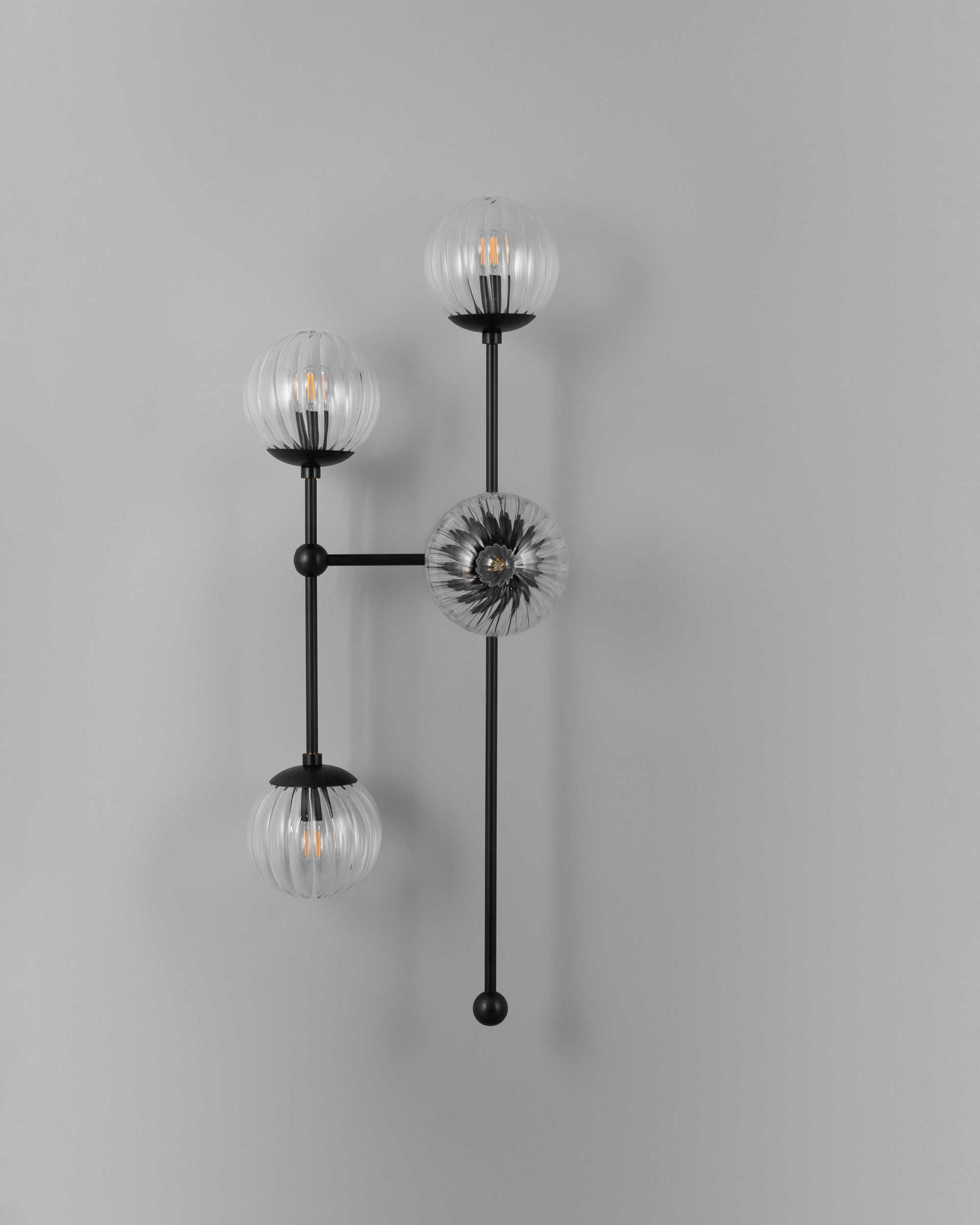 Metall/Glas - Deckenleuchte, Metall/Glas, 352 mm Länge