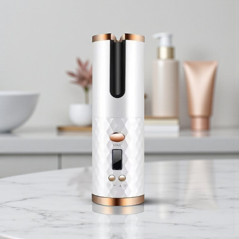 Kabelloser automatischer Lockenstab mit Temperaturregelung