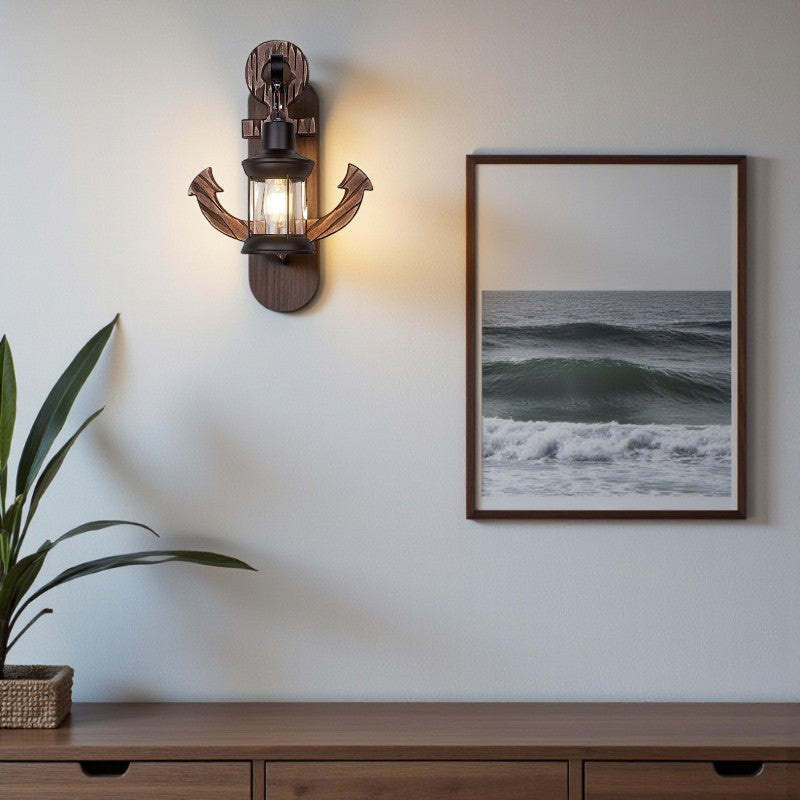 Stelara - Vintage Wandleuchte Anker-Laterne