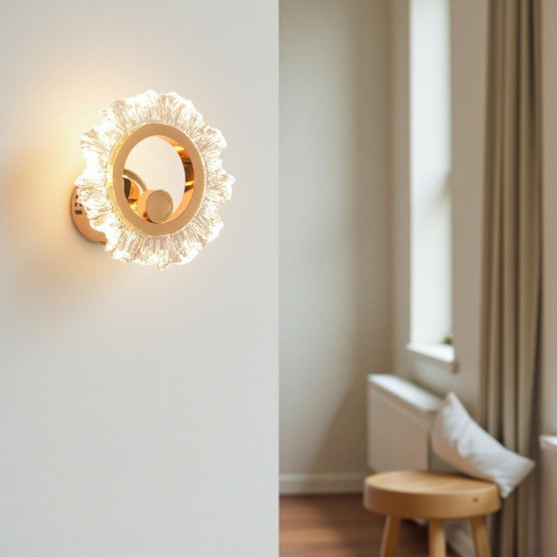 Sonnenblumenförmige LED-Wandleuchte für stilvolle Beleuchtung und Wohndekoration