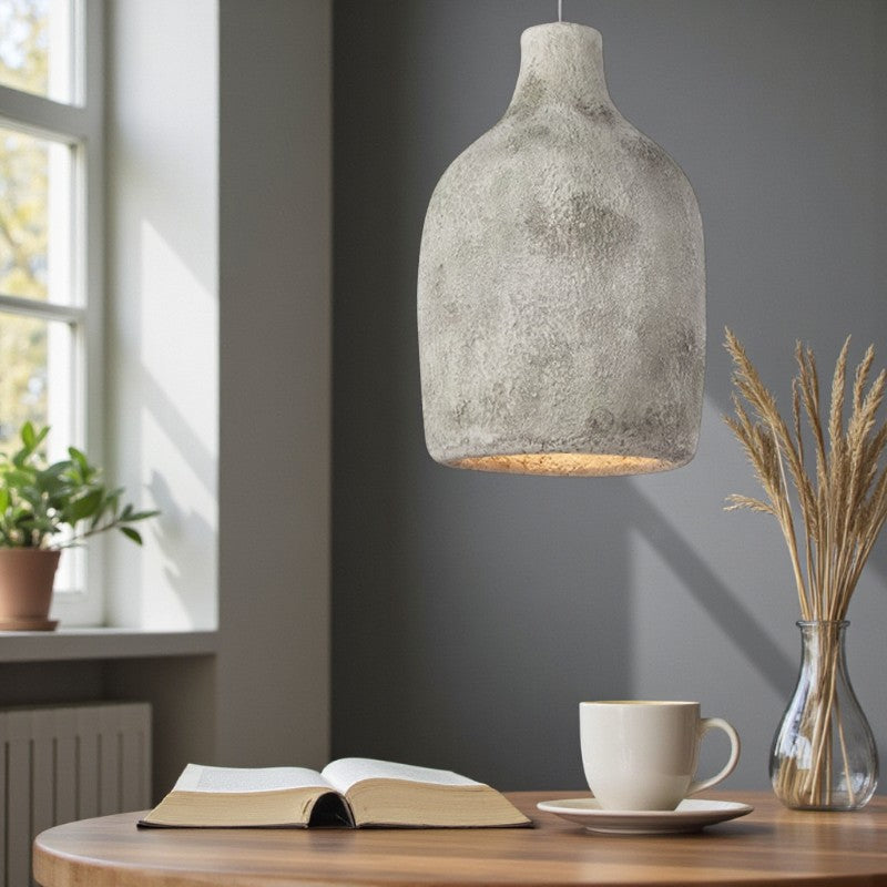 Nordische Beton Pendelleuchte mit minimalistischem Vintage Design