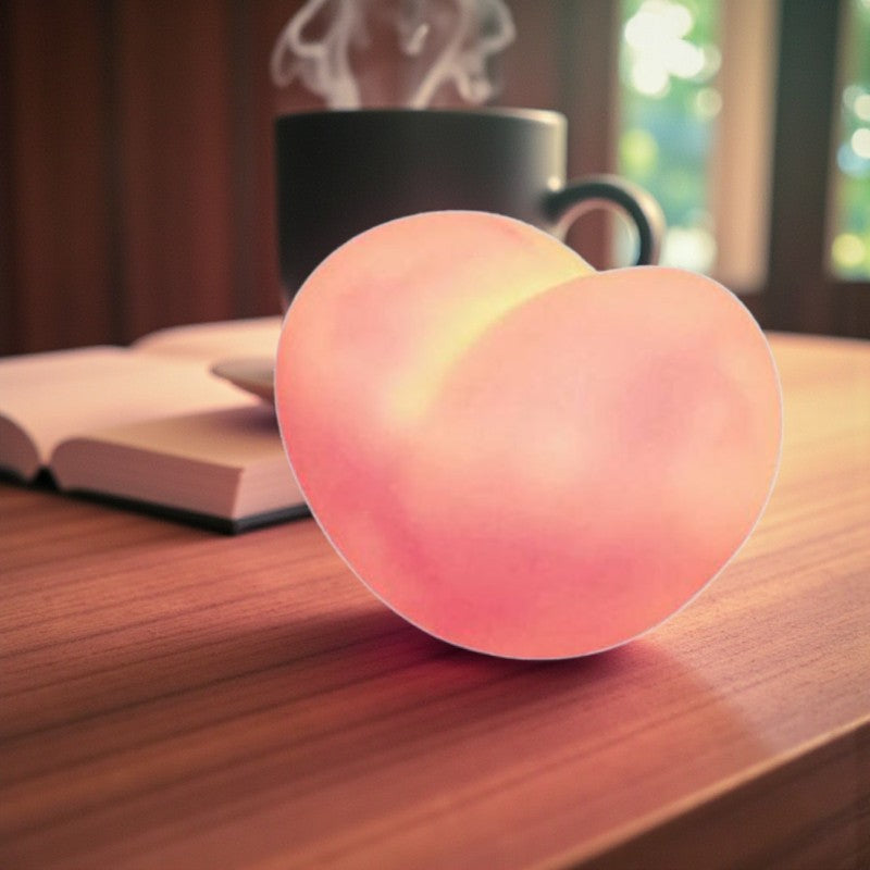 Elegante Nachttischlampe in Herzform für eine gemütliche Atmosphäre