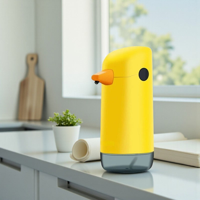 Nachfüllbarer niedlicher Enten Seifenspender für Bad und Küche