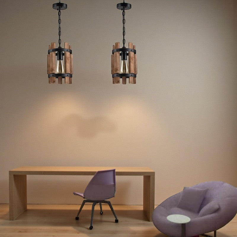 Zylindrische Hängeleuchte für Ambiente Beleuchtung und moderne Wohnkultur