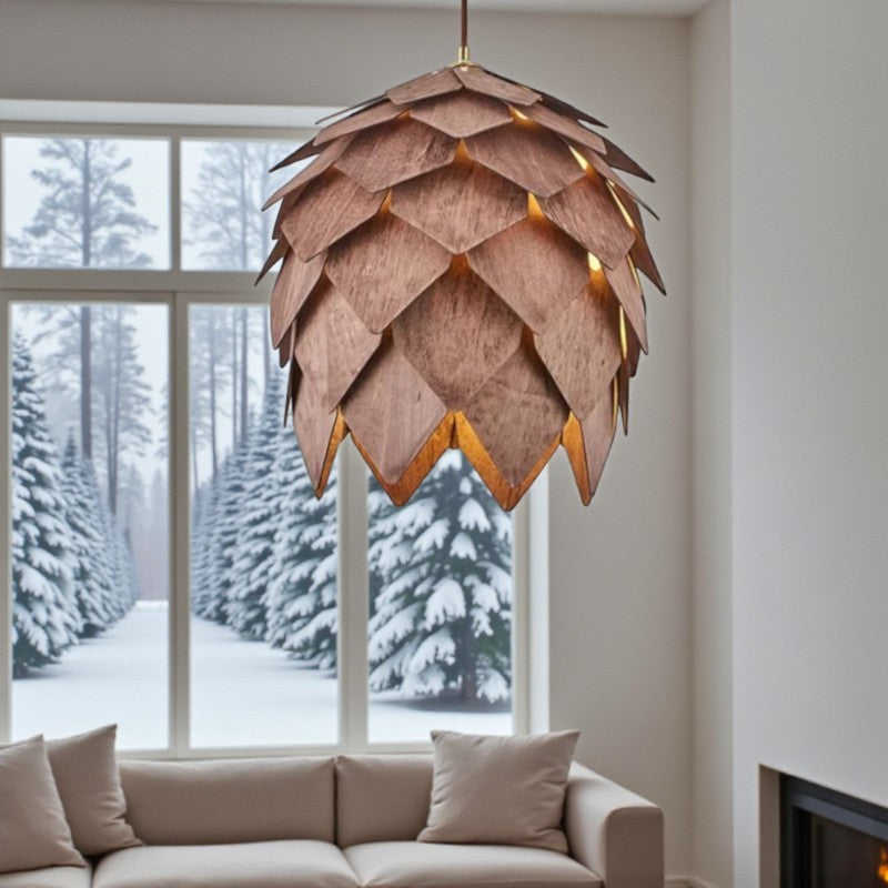 Dekorative Hängeleuchte mit Tannenbaum-Design für gemütliche Wohnbeleuchtung