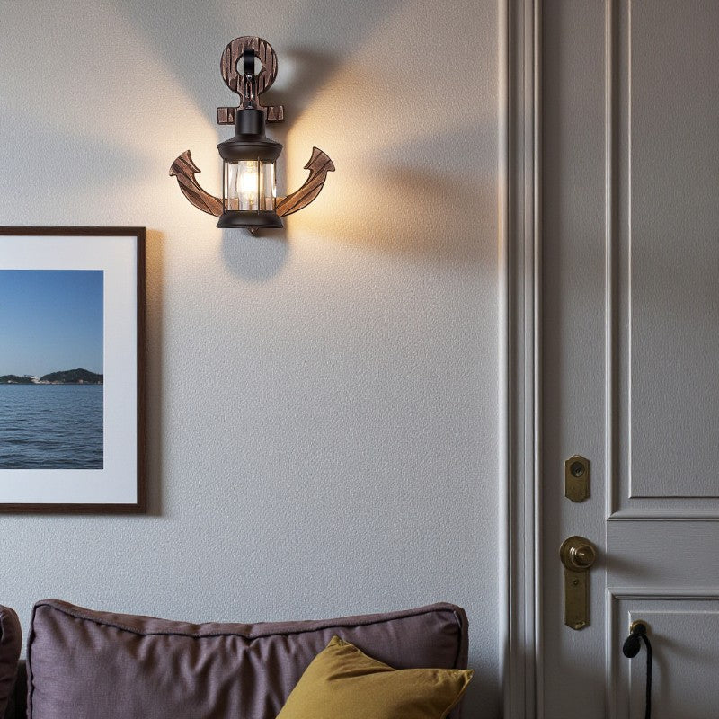 Vintage Anker Laternen Wandleuchte für stilvolle und funktionale Wohnbeleuchtung
