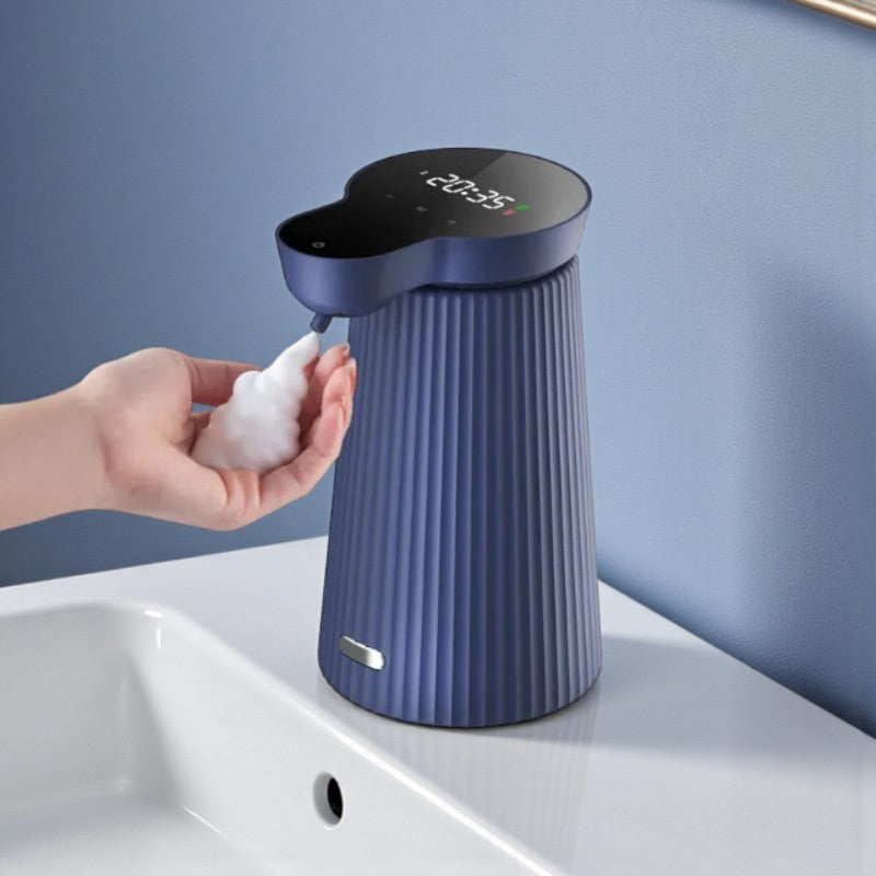 Touchscreen-Seifenspender mit modernem Rillen-Design