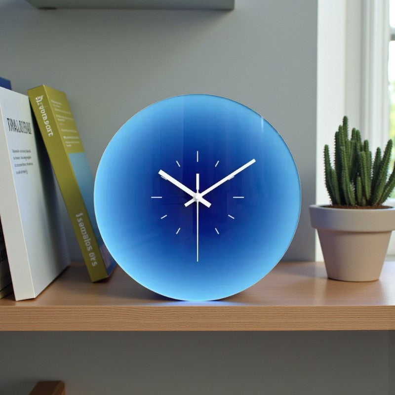 Elegante moderne Wanduhr mit stillem Quarzuhrwerk für stilvolle Wohnraumdekoration