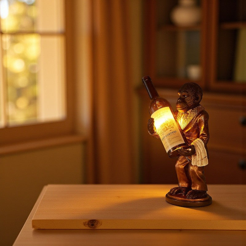 Dekorative Tischlampe mit verspielter Figur Schreibtisch