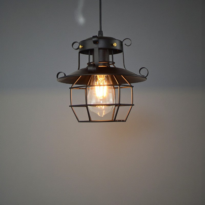 Pendelleuchte mit Käfig Design für moderne Innenatmosphäre