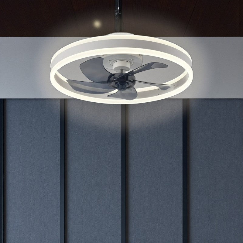 Deckenventilator mit integrierter LED-Beleuchtung und Fernbedienung für stilvollen Komfort