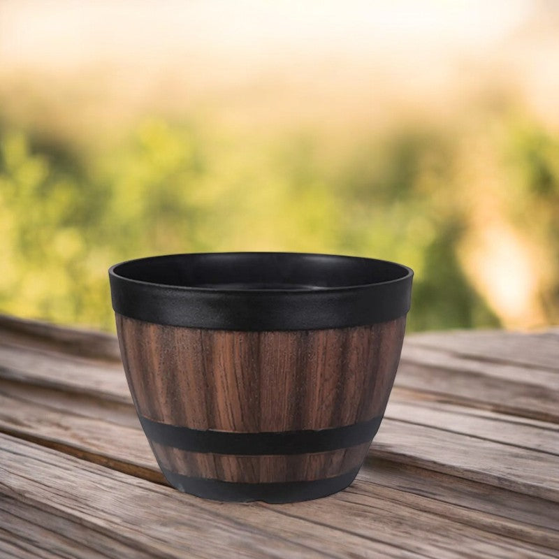 HarzBlumentopf mit Abflusslöchern für Innen und Außengarten Leicht und langlebig