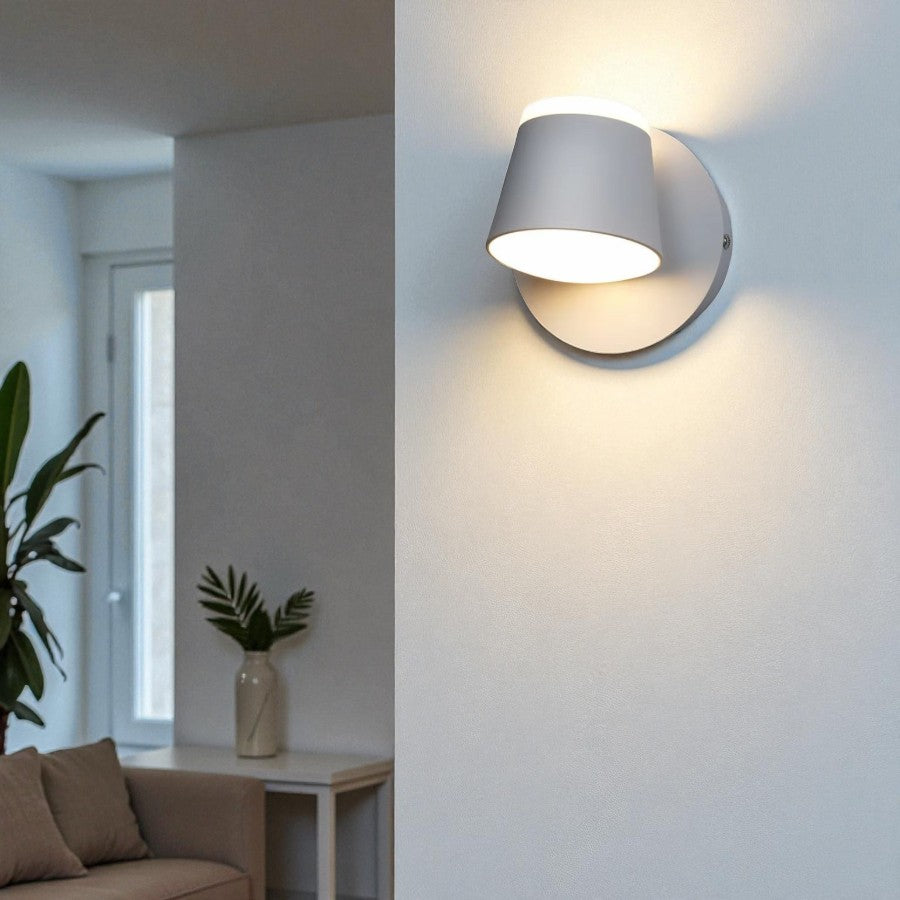 Doppelseitige Wandleuchte mit rundem Kopf Design