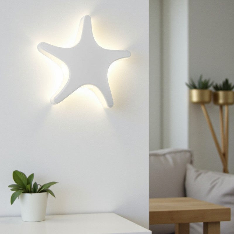 LED-Außenwandleuchte in Sternform