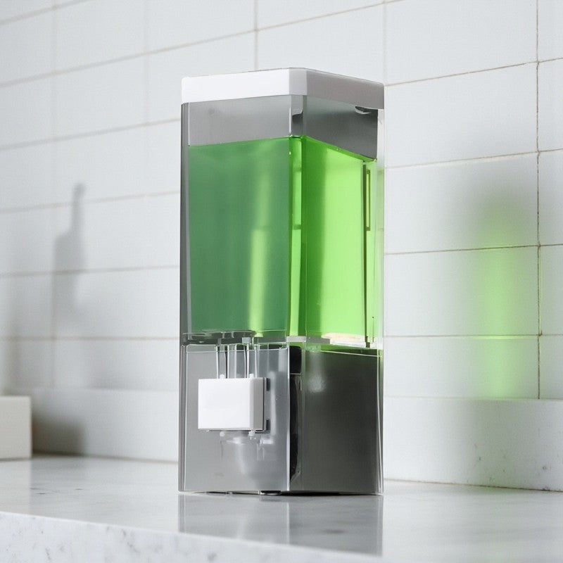 Wandmontierter Seifenspender mit rechteckiger Form für organisierte tägliche Nutzung in Bad- und Küchenbereichen