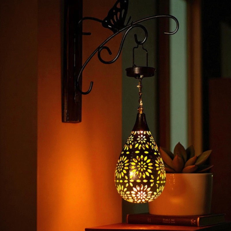 Solarbetriebene wetterbeständige Gartenlampe für Bodenbeleuchtung im Außenbereich