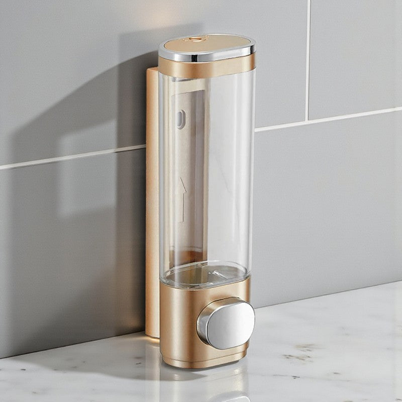 Wandmontierter Seifenspender für den Einsatz im Badezimmer mit nachfüllfreundlichem Design für organisierte Waschbeckenbereiche